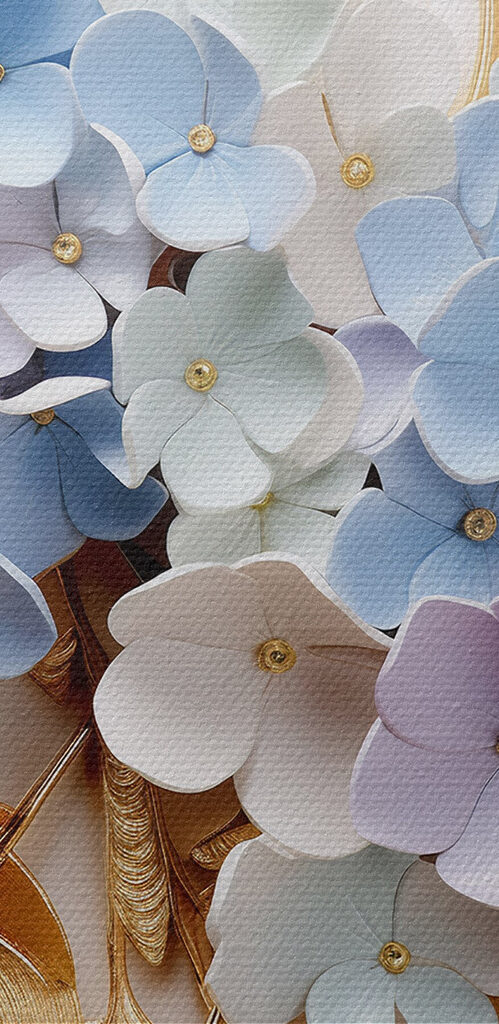 Delicate floral art in soft colors Delicate floral art in soft colors