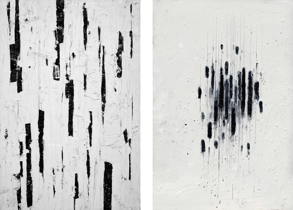 Abstract contrasts in black and white