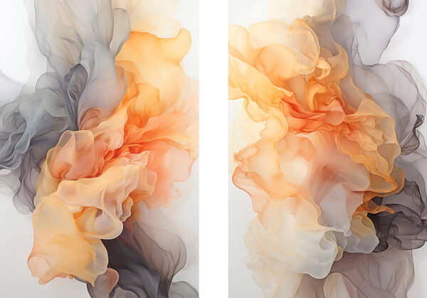 Flowing colors in soft harmony