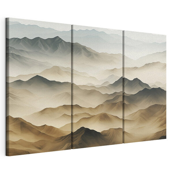 Lámina modular sobre lienzo Lámina modular sobre lienzo Cordillera envuelta en niebla (SKU: m00490)
