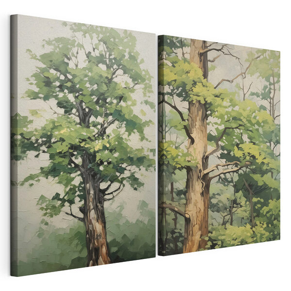 Lámina modular sobre lienzo Lámina modular sobre lienzo Cuadro de un árbol (SKU: m00503)