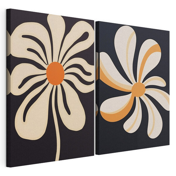 Lámina modular sobre lienzo Diseños florales llamativos en tonos cálidos (SKU: m00512) Lámina modular sobre lienzo Lámina modular sobre lienzo Diseños florales llamativos en tonos cálidos (SKU: m00512)