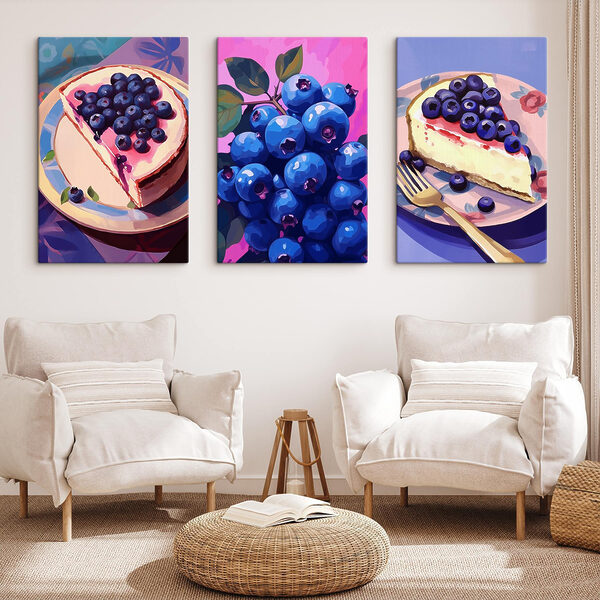 Collage of blueberries Collage of blueberries