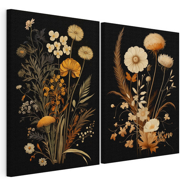 Lámina modular sobre lienzo Delicadas flores en tonos suaves (SKU: m00552) Lámina modular sobre lienzo Lámina modular sobre lienzo Delicadas flores en tonos suaves (SKU: m00552)