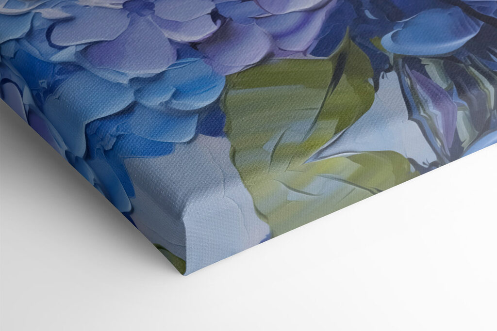 Painting of flowers on canvas Painting of flowers on canvas