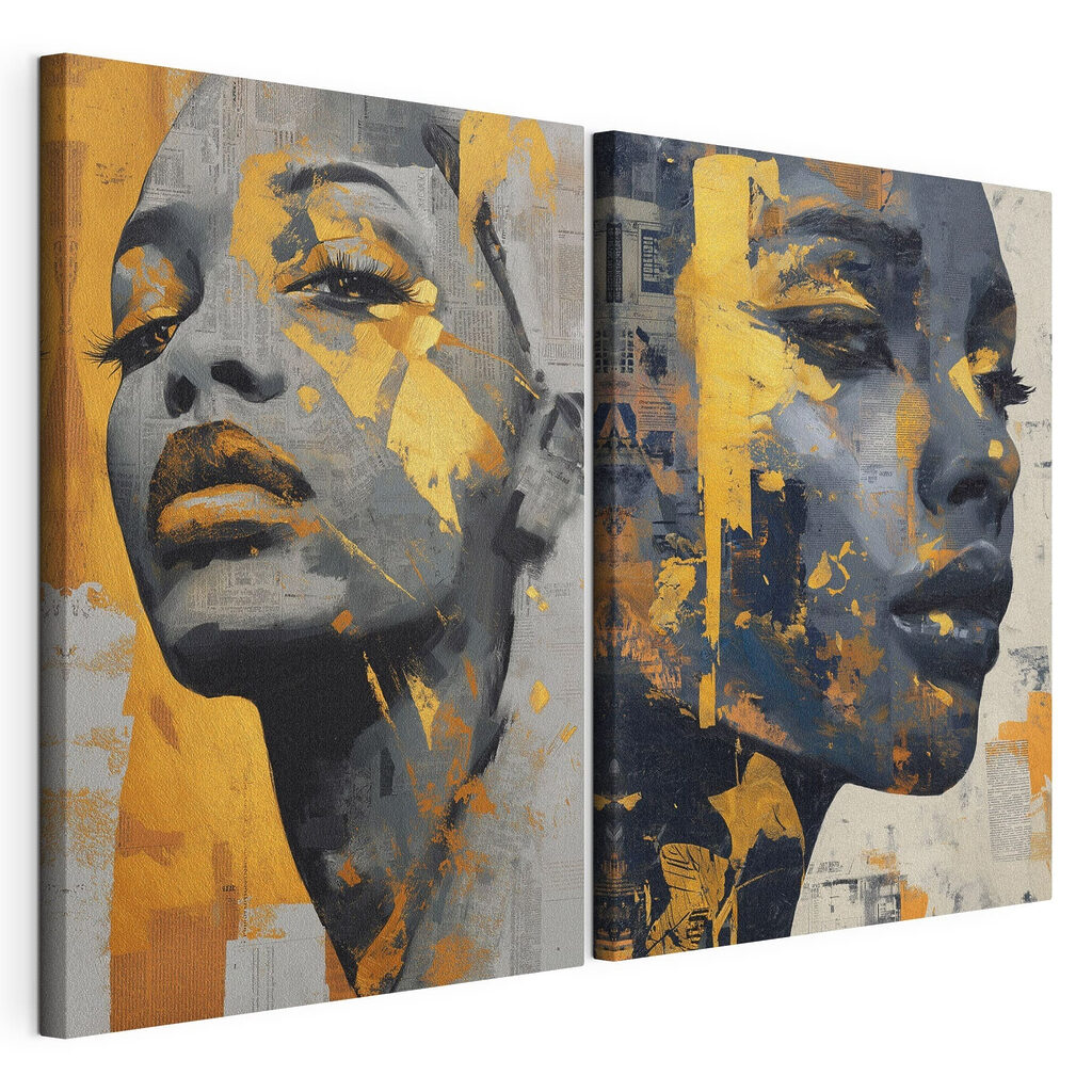 Collage of a woman's face Collage of a woman's face
