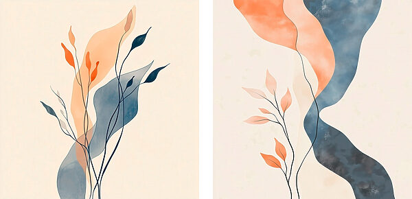 Gentle curves and warm hues combined Gentle curves and warm hues combined