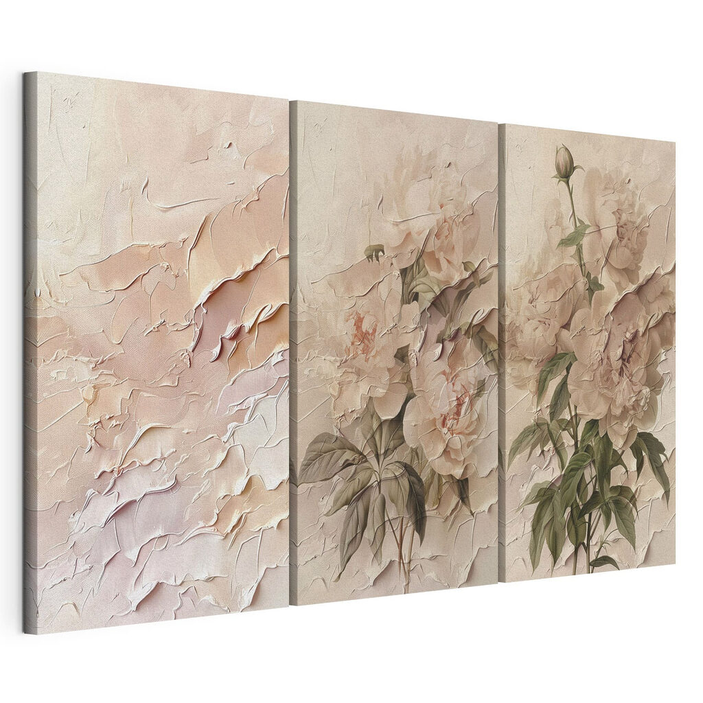Painting of flowers on a wall