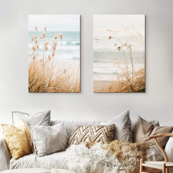 Gentle breeze over coastal grass Gentle breeze over coastal grass