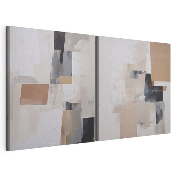Lámina modular sobre lienzo Cuadro pintado en diferentes tonos de gris y negro (SKU: m00666) Lámina modular sobre lienzo Lámina modular sobre lienzo Cuadro pintado en diferentes tonos de gris y negro (SKU: m00666)