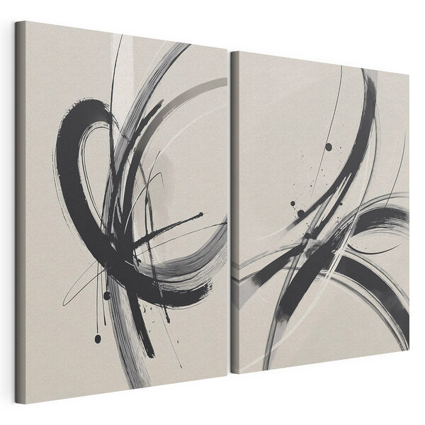 Lámina modular sobre lienzo Imagen en blanco y negro de un diseño con remolinos (SKU: m00613) Lámina modular sobre lienzo Lámina modular sobre lienzo Imagen en blanco y negro de un diseño con remolinos (SKU: m00613)