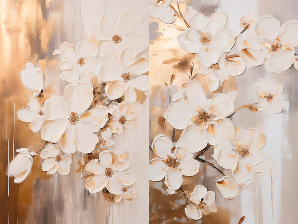 Delicate blooms in soft hues Delicate blooms in soft hues