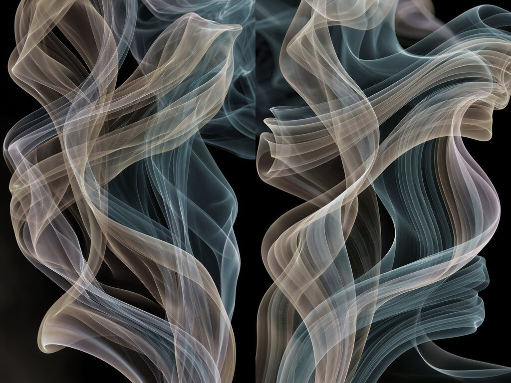 Graceful swirls of floating colors Graceful swirls of floating colors