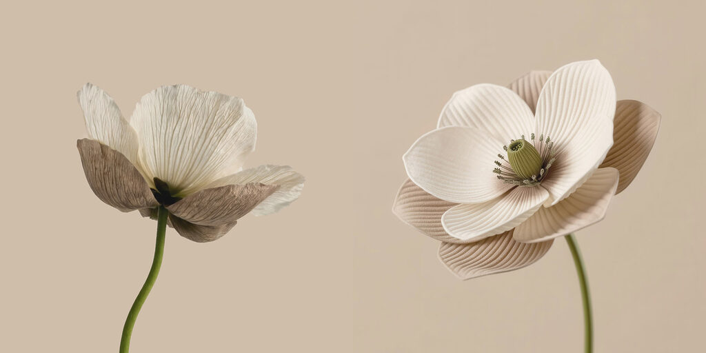 Delicate blooms in soft tones Delicate blooms in soft tones