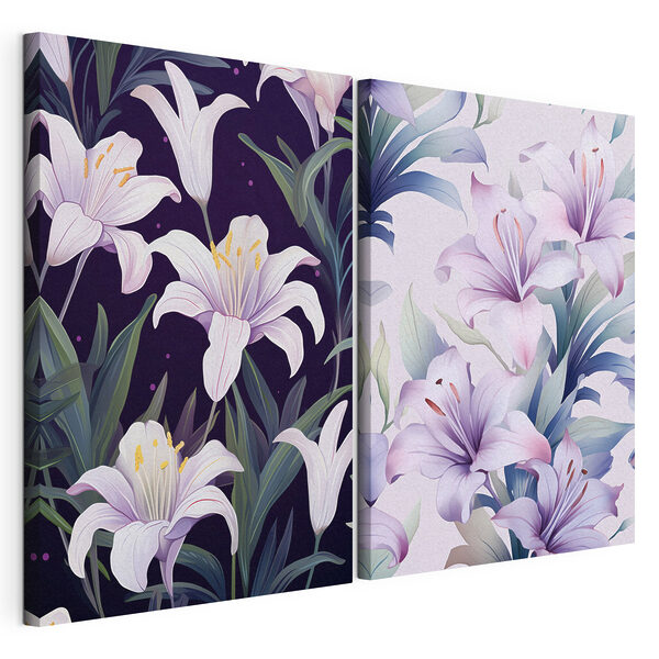 Lámina modular sobre lienzo Flores de colores vivos en tonos suaves (SKU: m00689) Lámina modular sobre lienzo Lámina modular sobre lienzo Flores de colores vivos en tonos suaves (SKU: m00689)