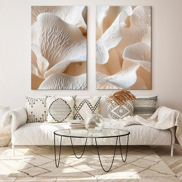 Whimsical petal formations in soft hues