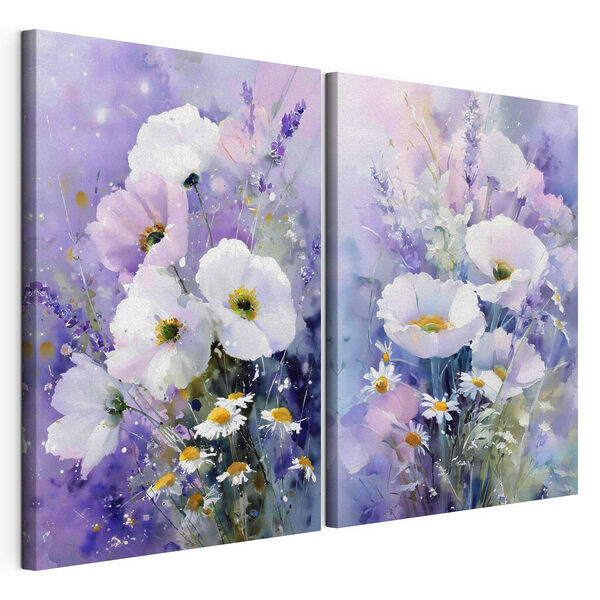 Lámina modular sobre lienzo Delicadas flores que bailan en suaves tonos (SKU: m00704) Lámina modular sobre lienzo Lámina modular sobre lienzo Delicadas flores que bailan en suaves tonos (SKU: m00704)