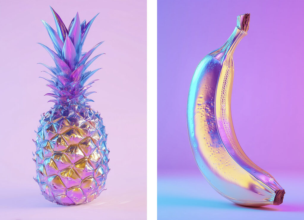 Banana and a pineapple Banana and a pineapple