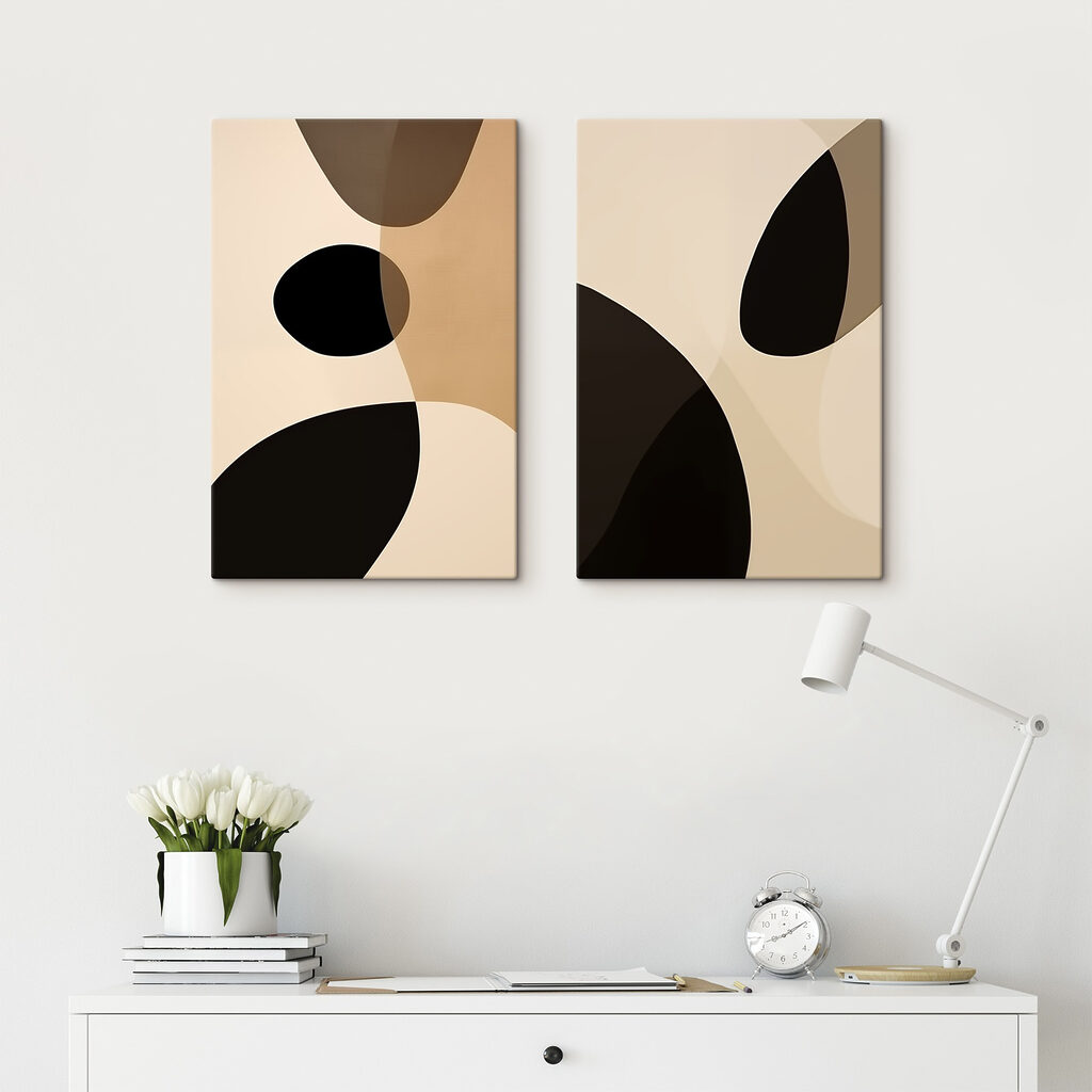 Abstract shapes in neutral tones Abstract shapes in neutral tones