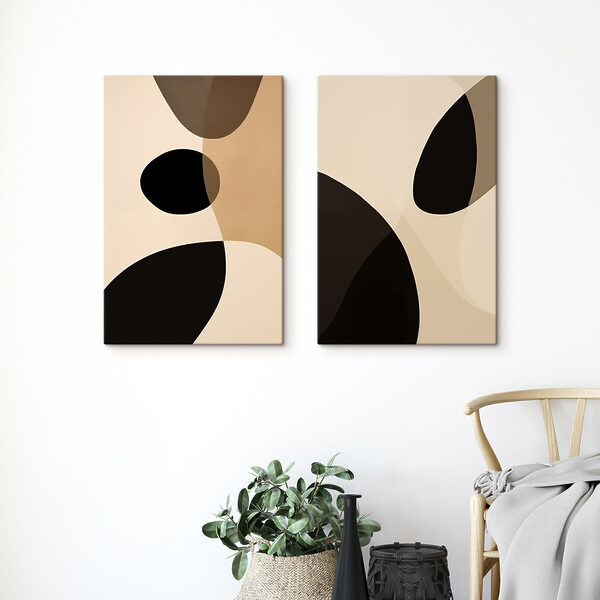 Abstract shapes in neutral tones Abstract shapes in neutral tones