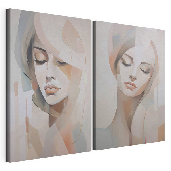 Lámina modular sobre lienzo Cuadro que representa el rostro de una mujer (SKU: m00768) Lámina modular sobre lienzo Lámina modular sobre lienzo Cuadro que representa el rostro de una mujer (SKU: m00768)