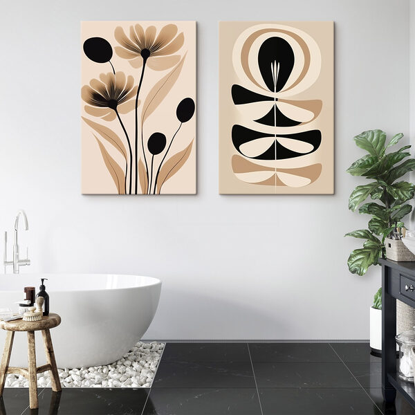 Delicate floral design in earthy tones Delicate floral design in earthy tones
