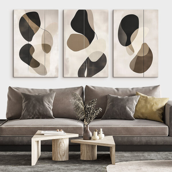 Abstract shapes in neutral tones