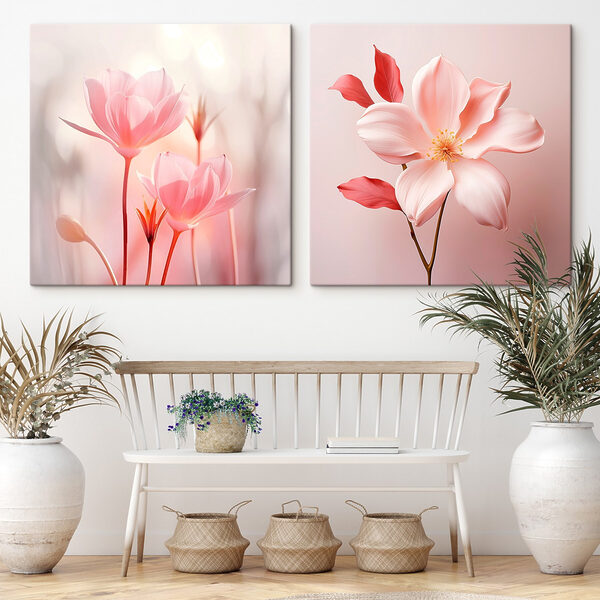 Delicate blooms in soft hues Delicate blooms in soft hues