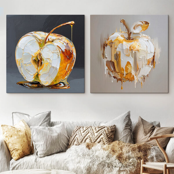 Elegant apple with a unique twist Elegant apple with a unique twist