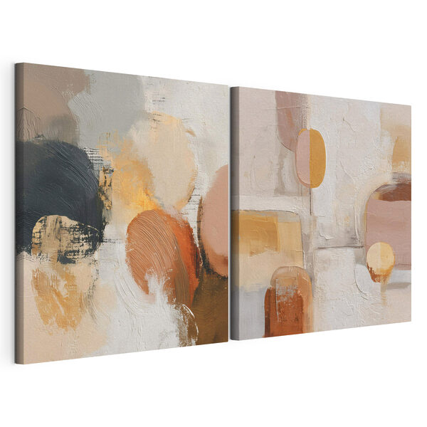 Pintura de diferentes colores Lámina modular sobre lienzo Pintura de diferentes colores