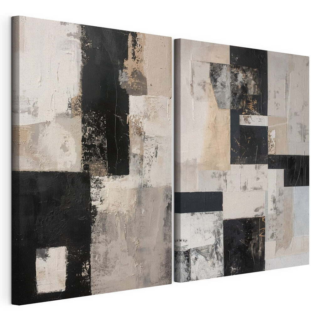 Collage of black and white art Collage of black and white art