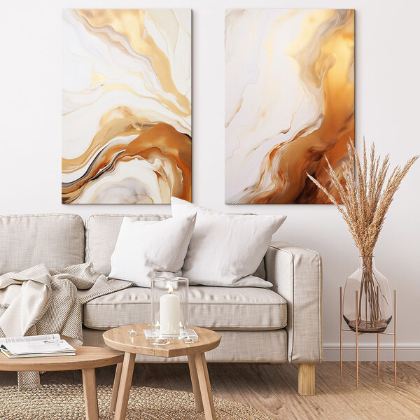 Flowing patterns in warm hues Flowing patterns in warm hues