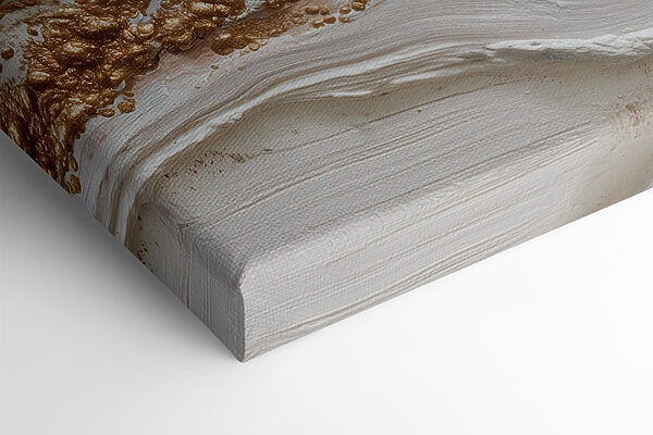 Textured waves of cream and color