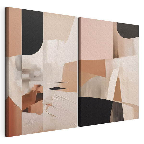 Collage artístico Lámina modular sobre lienzo Collage artístico