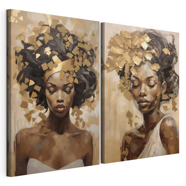 Belleza serena en la expresión artística Lámina modular sobre lienzo Belleza serena en la expresión artística