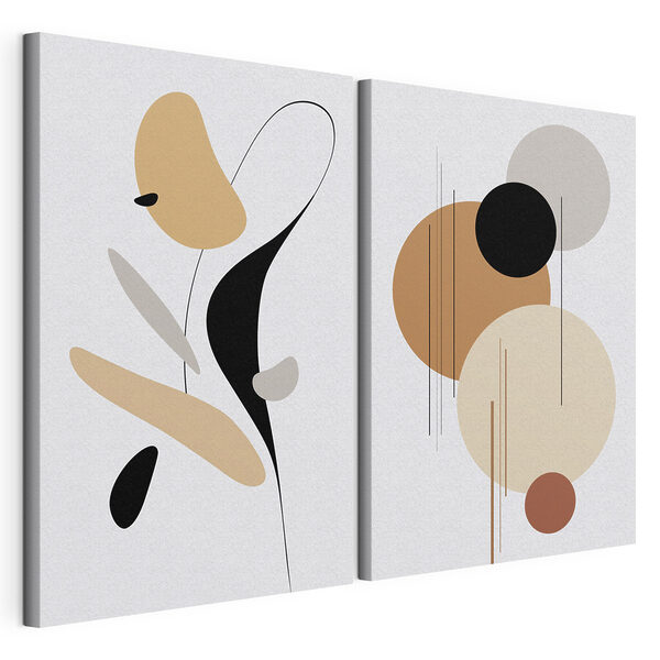 Lámina modular sobre lienzo Lámina modular sobre lienzo Dos imágenes artísticas (SKU: m00908)