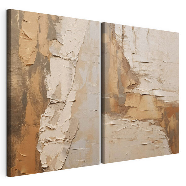 Textured layers in warm hues Textured layers in warm hues