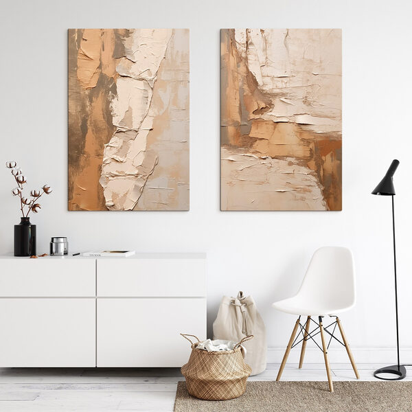 Textured layers in warm hues Textured layers in warm hues