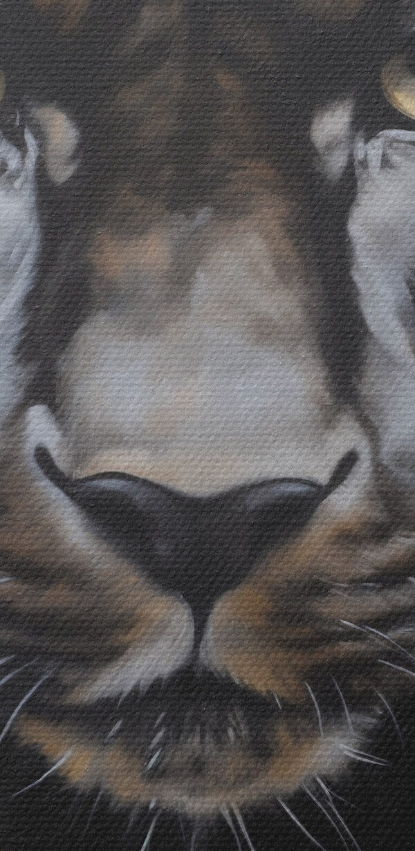 Painting of a leopard and a cheetah Painting of a leopard and a cheetah