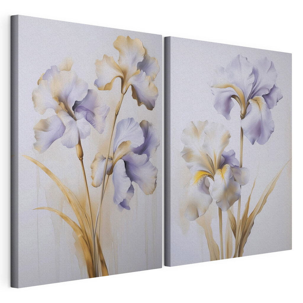 Elegant irises in soft hues Elegant irises in soft hues