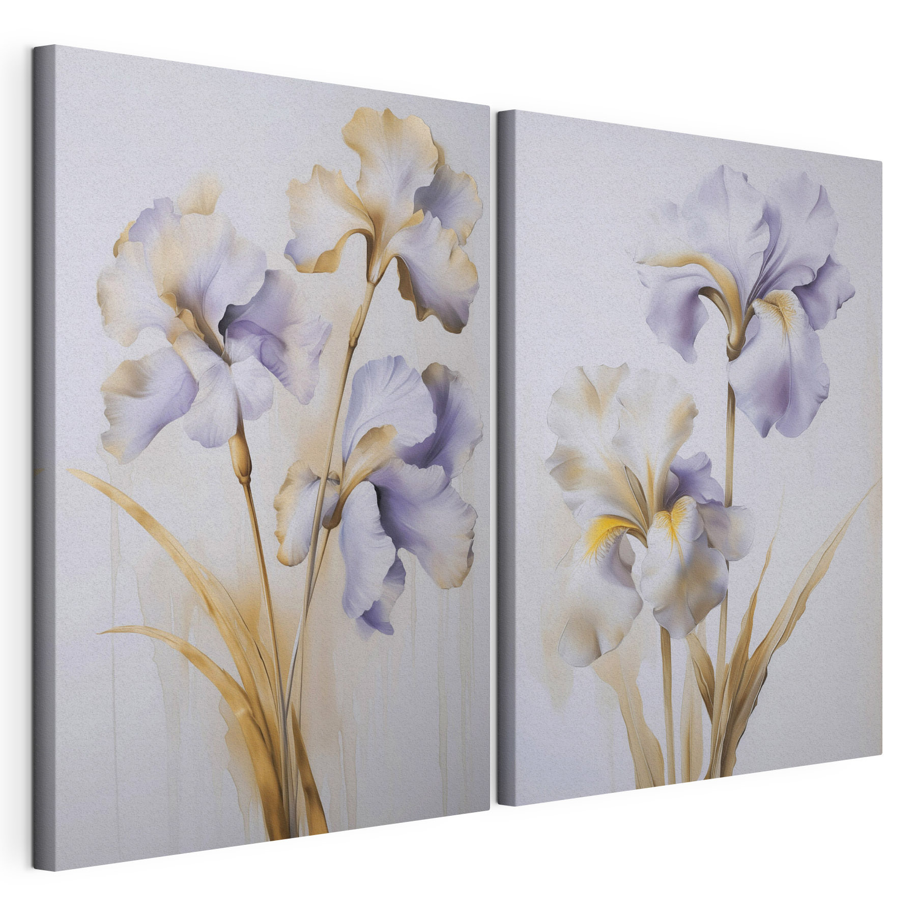 Elegant irises in soft hues Elegant irises in soft hues