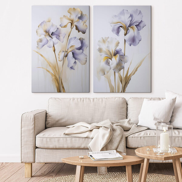 Elegant irises in soft hues Elegant irises in soft hues