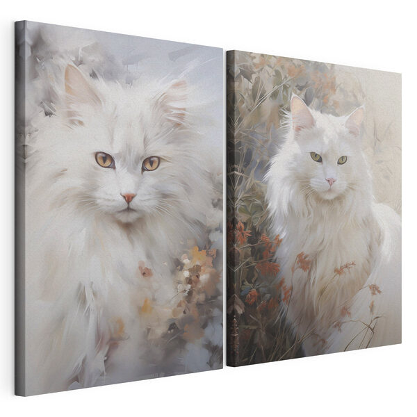 Lámina modular sobre lienzo Gato blanco con ojos amarillos (SKU: m00936) Lámina modular sobre lienzo Lámina modular sobre lienzo Gato blanco con ojos amarillos (SKU: m00936)