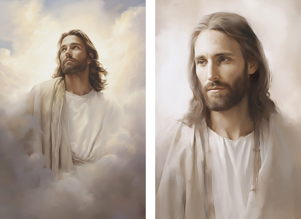 Painting of a man in white robes