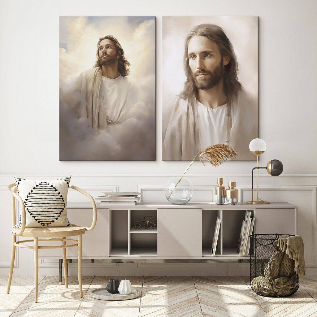 Painting of a man in white robes