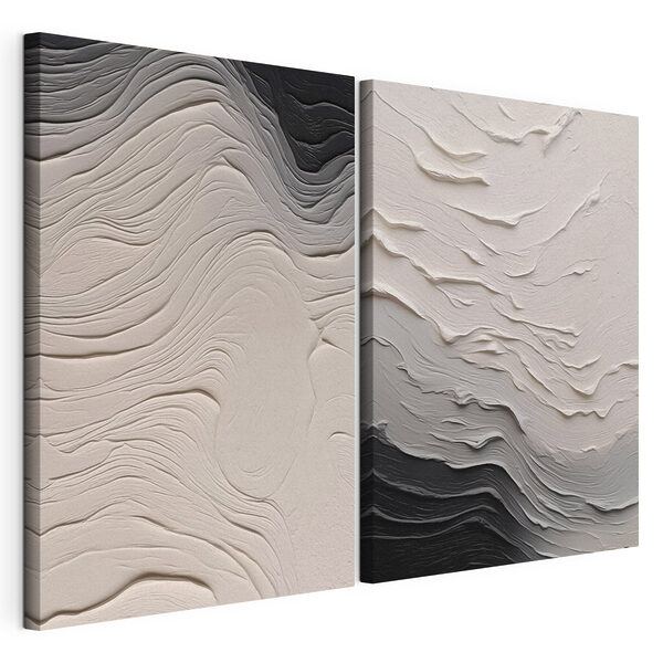 Suaves ondas de texturas delicadas Lámina modular sobre lienzo Suaves ondas de texturas delicadas