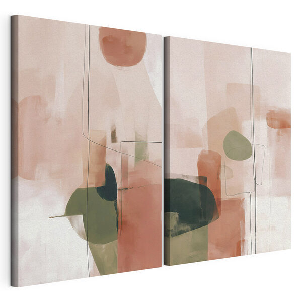 Lámina modular sobre lienzo Cuadro en el que aparecen un par de objetos