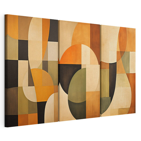 Conjunto de obras de arte Lámina modular sobre lienzo Conjunto de obras de arte