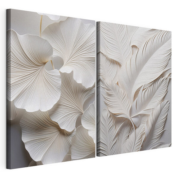 Lámina modular sobre lienzo Delicados diseños de hojas de papel, expuestos de forma preciosa (SKU: m01013) Lámina modular sobre lienzo Lámina modular sobre lienzo Delicados diseños de hojas de papel, expuestos de forma preciosa (SKU: m01013)