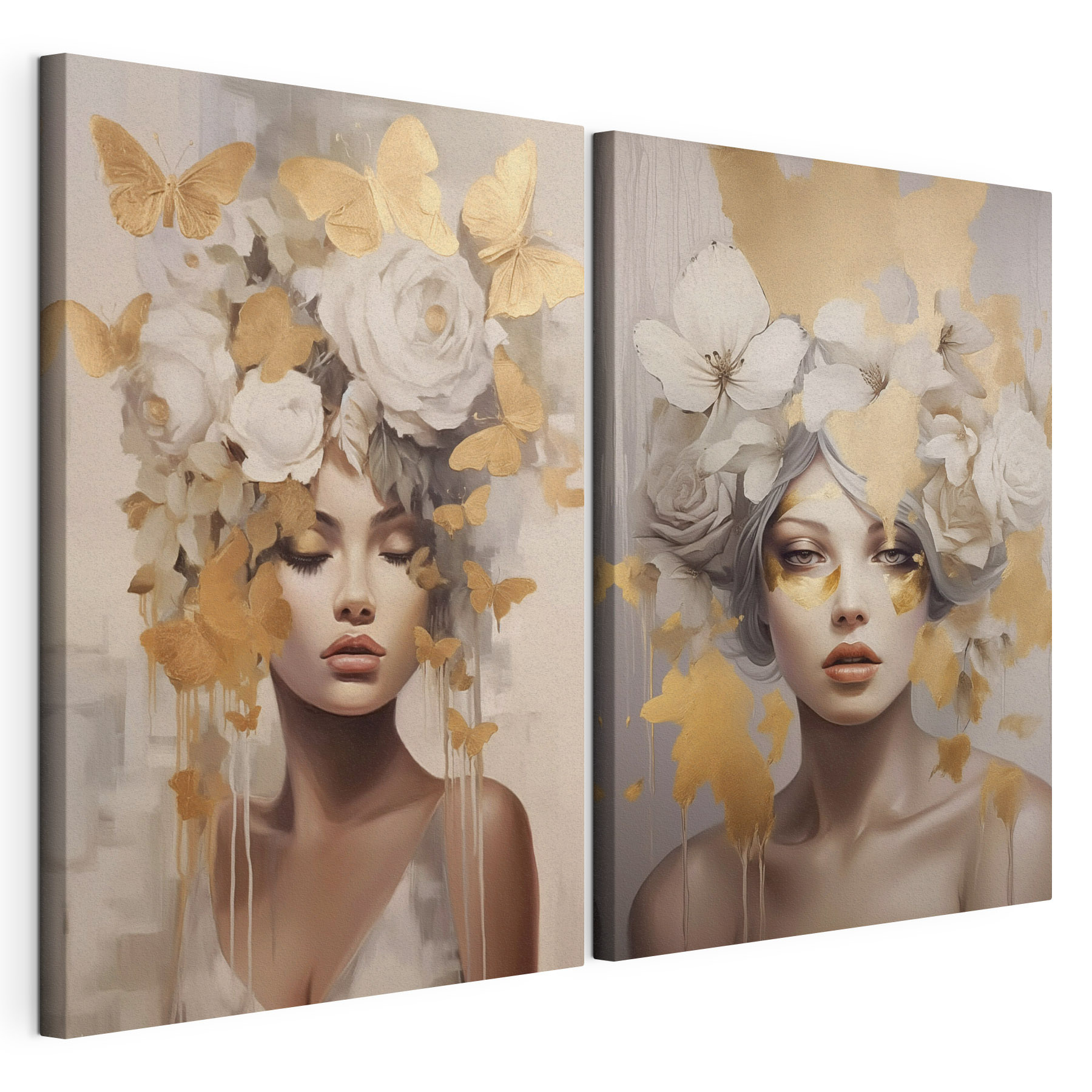 Elegant portraits with nature's touch Elegant portraits with nature's touch